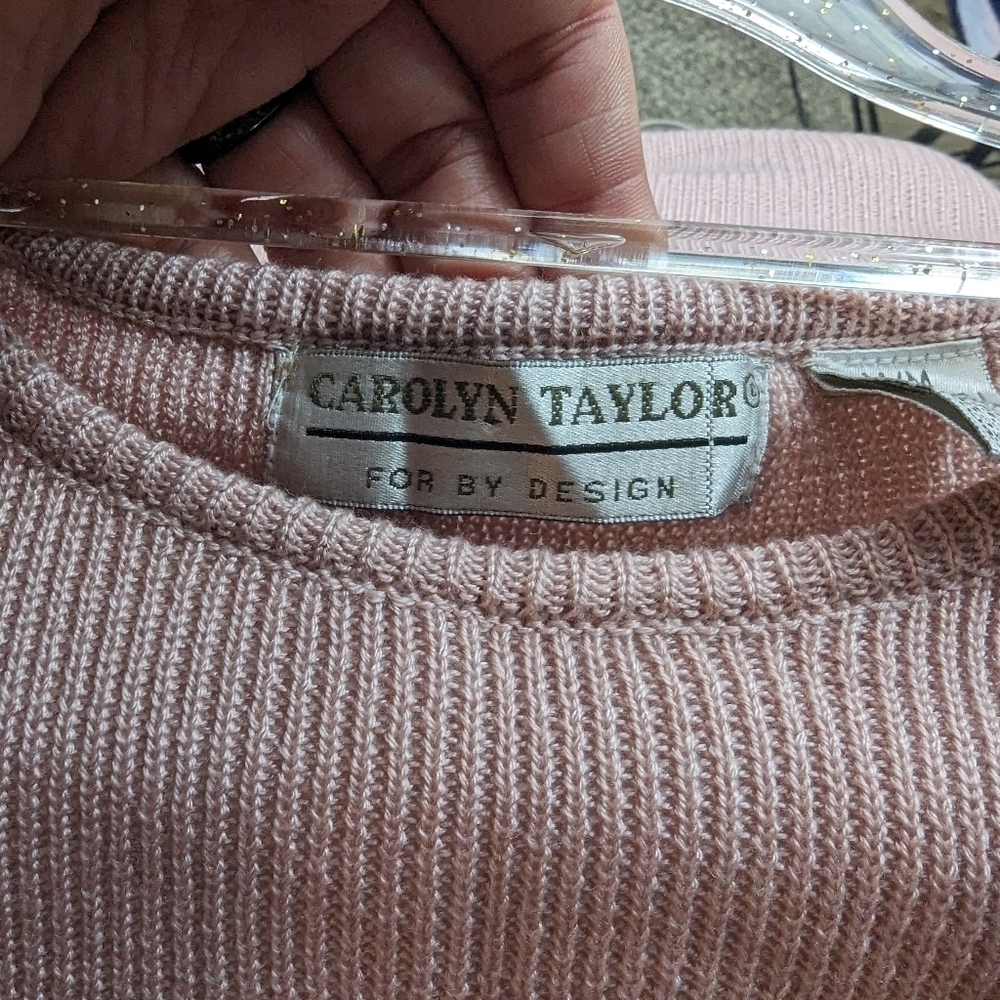 Carolyn Taylor Vintage Ribbed Sweater Sz M - Picture 6 of 8